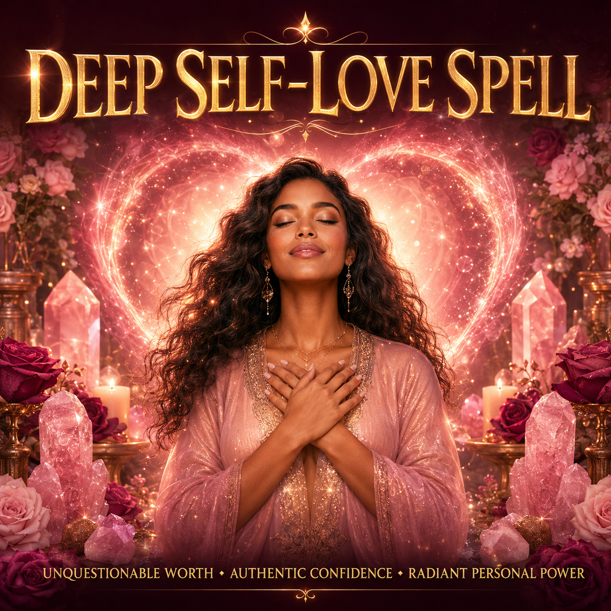 Deepen Self-Love and Confidence Spell- Deep Self-Love, Deeply Rooted Worth, Authentic Confidence, and Radiant Personal Power